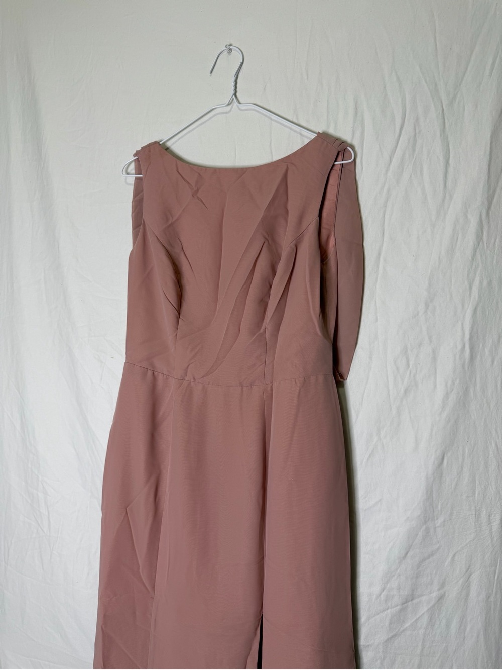 Cocomelody Chiffon Bridesmaid Dress Formal Dress Silver Pink Size 10